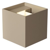 LED Wandlampe Taupe Up Down Eckig T:10 Cm CCT 2200-3000 K IP54 Wandleuchte Bad