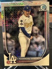 2025 Bowman Chrome - Yoshinobu Yamamoto #76 Mega Box Mojo Refractor