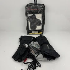 Tourmaster Synergy Electric Heated Leather Gloves Black SML Brand New