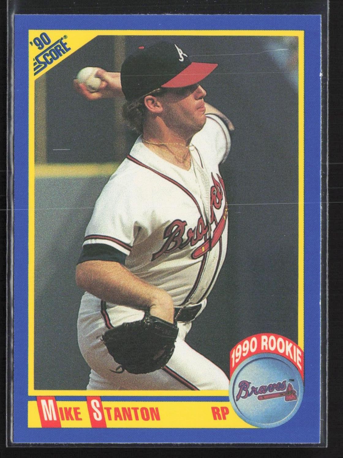 1990 Score Mike Stanton #609 Atlanta Braves Rookie