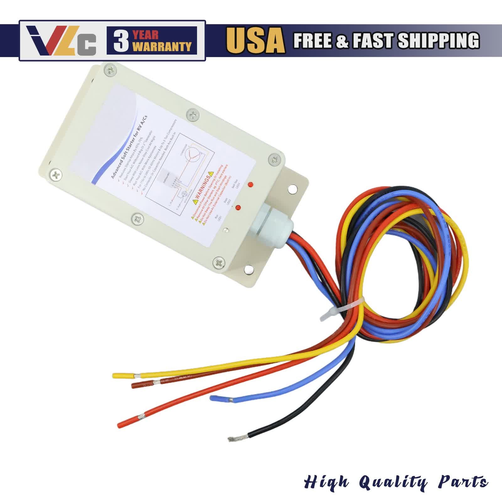 Soft Start Kit Air Conditioner Setup RV A/C Starter Fits SSRV3T 110 Volts USA