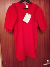 Victoria Beckham Red Top Or Mini Dress Size 12 with The Outnet Tag Brand New