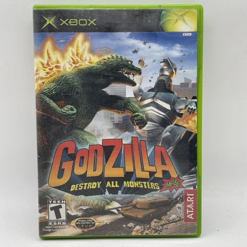 ~READ~ GODZILLA DESTROY ALL MONSTERS MELEE XBOX GAME W/ MANUAL *FREE SHIPPING*