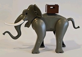 Vintage Lego Gray Elephant Adventurers Orient Expedition Minifigure 7414 