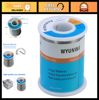63/37 Tin Lead Solder Wire with Flux Rosin Core 1Lb (450g) 0.8mm for Electrical