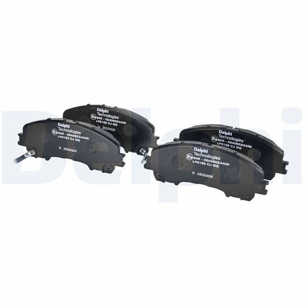 Delphi Bremsbelagsatz, Scheibenbremse LP3183 FüR Infiniti Nissan Renault-image