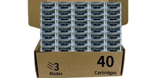 ALL-DAY SMOOTH Razor Blade Refills for Men - 40 Pack, Sensitive Skin Friendly 4