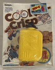 Cookie Crisp Cereal Box Sealed Contents Snap-It Bike Water Bottle Promo 1991