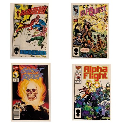 Marvel Comics Lot: Daredevil, Punisher, Elf Quest, Ghost Rider, Silver Surfer
