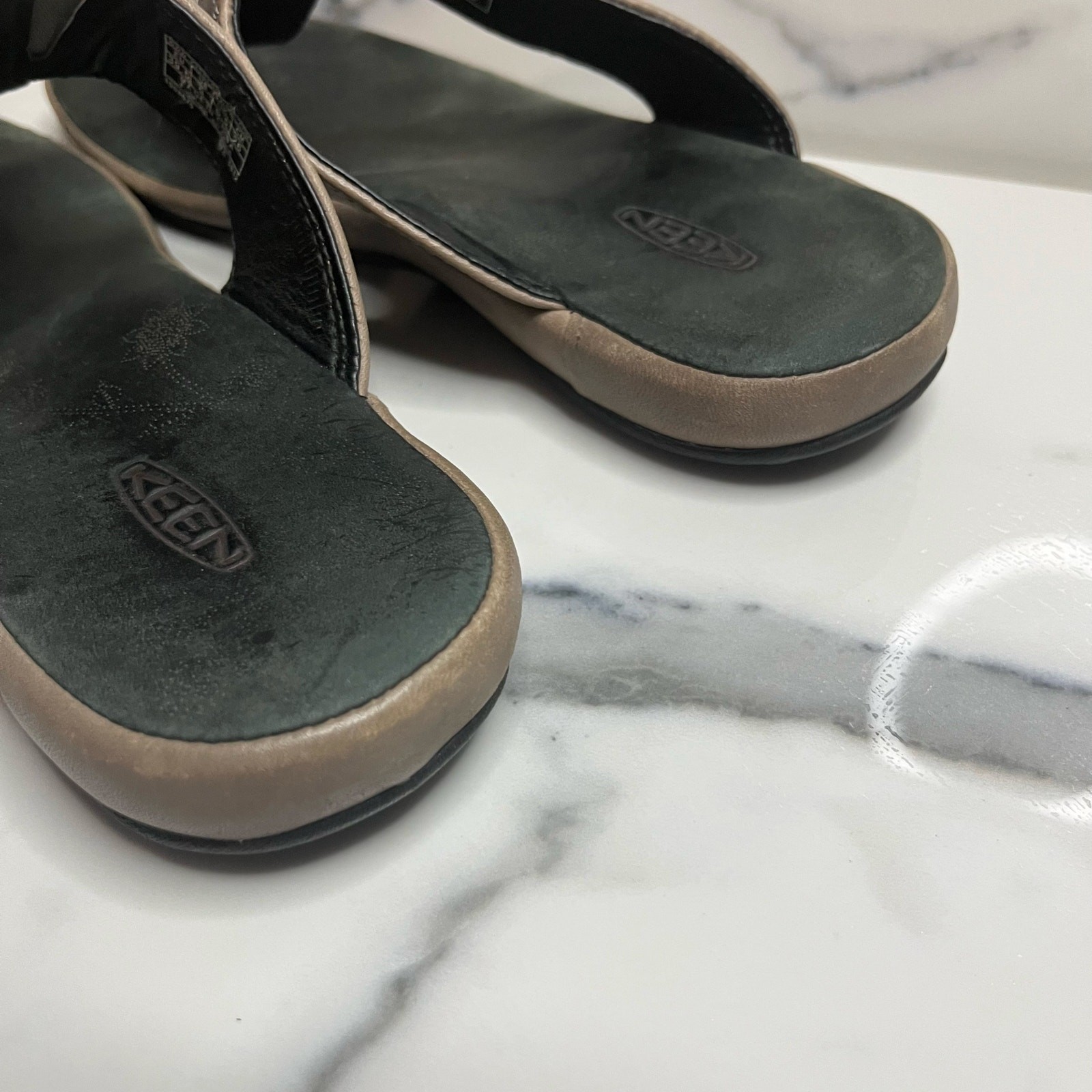 Sandali infradito KEEN donna pelle marrone outdoor comodi infradito taglia 9