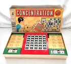 Vtg 1st Edition 1958 Concentration TV Board Game NBC Game Show Milton Bradley