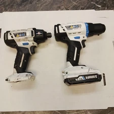 HART HPDD02 and HPID02 Lot 20volt 1/2" Cordless 20V Drill Driver w/ Battery