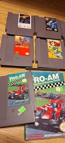 Nintendo NES Lot of 7 Vintage Games - Yoshi, Gyromite, Legacy of the Wizard, Rad