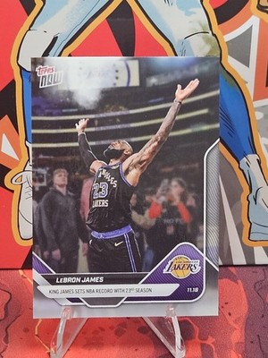 2025-26 Topps Now NBA #58 LeBron James Base Card  23rd Season  