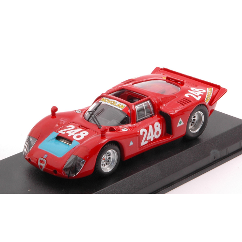 Alfa Romeo 33.2 N.248 Targa Florio 1969 PINTO-ALBERTI 1:43 Best Model Auto Compe-image