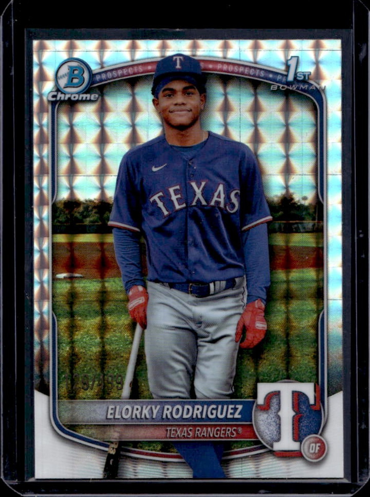 2025 Bowman Chrome Elorky Rodriguez Geometric Refractor 1st #/499