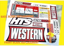 Western Snow Plow Hts Ultramount Decal Replacement 11 Piece Kit Comes W 3 Sizes