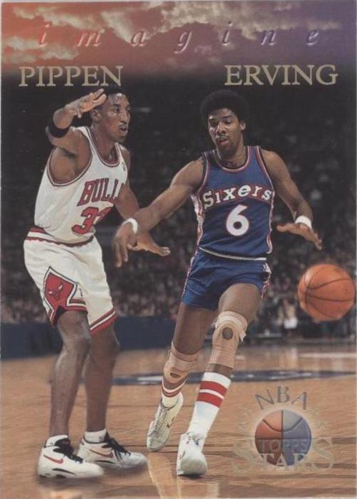 1996 Topps Stars - Scottie Pippen/Julius Erving #I-4 - 1 of 2
