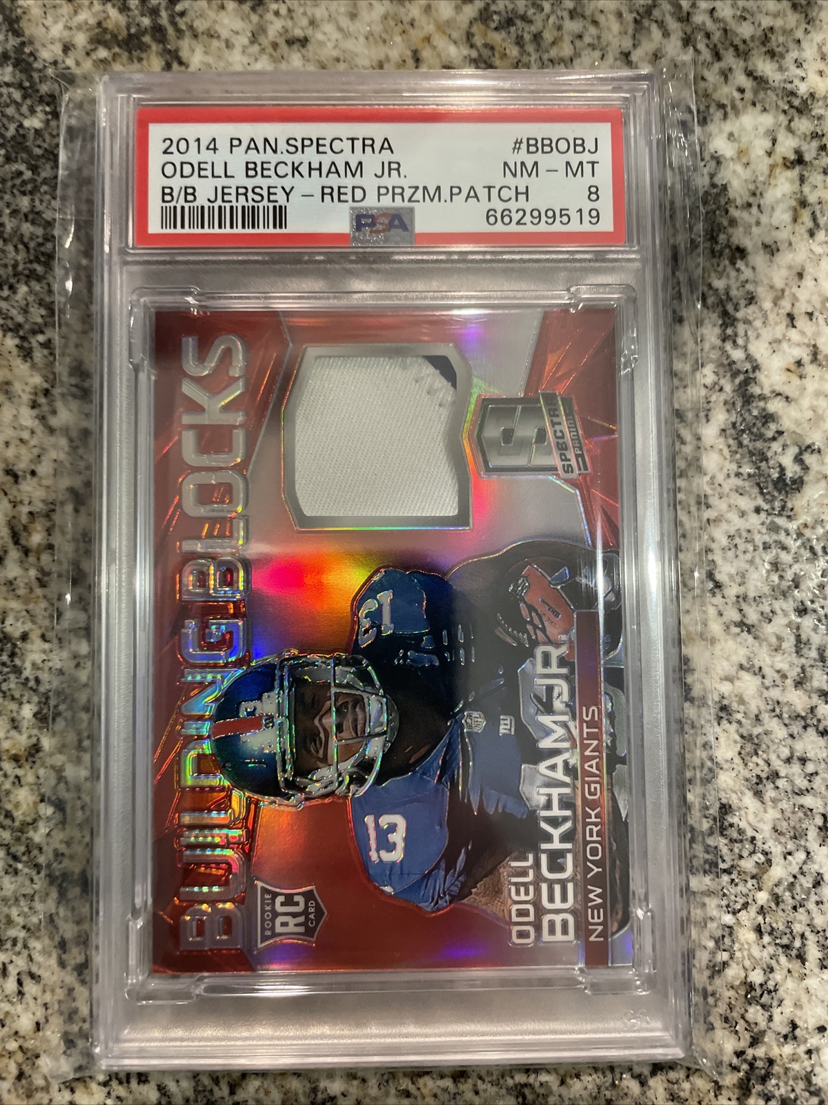 Odell Beckham Jr. Panini Spectra Building Blocks Jerseys #BBOBJ Red Prizm Patch