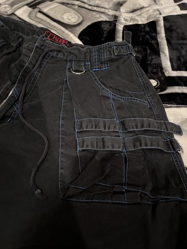 Pantalones de bondage vintage Tripp nyc increíblemente holgados Rave cargo desgastados - Imagen 6 de 16