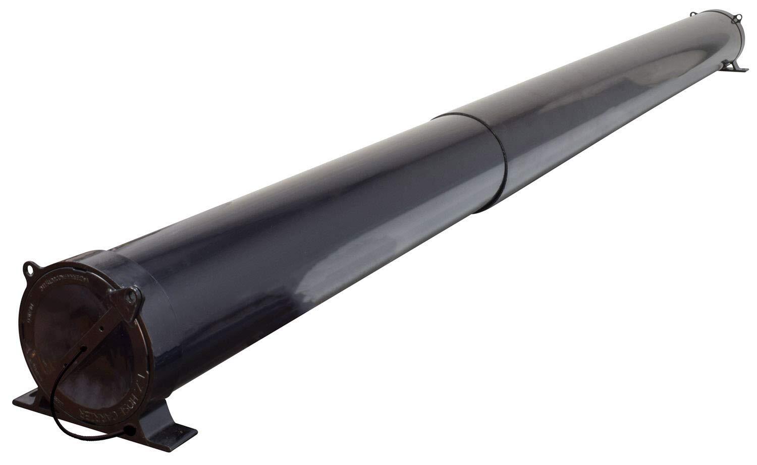 Valterra A04-5094BK RV Adjustable EZ Hose Carrier with Lockable Door Cap Black