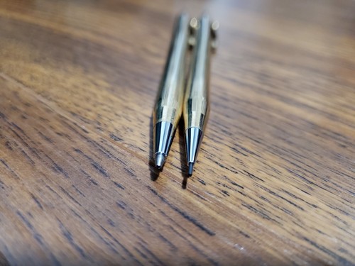 Ballpoint Pen & Pencil Cross 10 kt. Gold Filled Case Collector's  - Picture 5 of 12