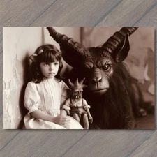 Art Print Girl Monster Weird Creepy Imaginary Friend Nightmare Scary Unusual Pet