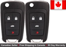 2x New Replacement Remote Control Key Fob For Chevy Buick GMC OHT01060512