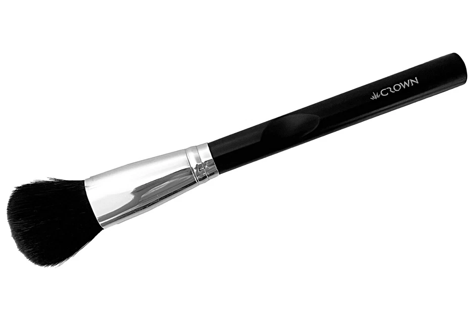 Cepillo Crown Cosmetics negro cincel rubor C141 Foto 2 de 4