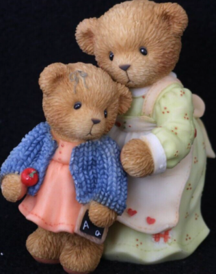 Cherished Teddies 789666 Jan & Elise Mom & Daughter First Day of