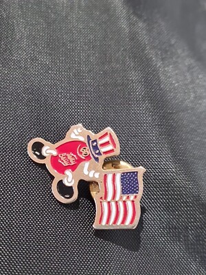 Jelly Belly Vintage Metall Pin Anstecknadel rote Bohne