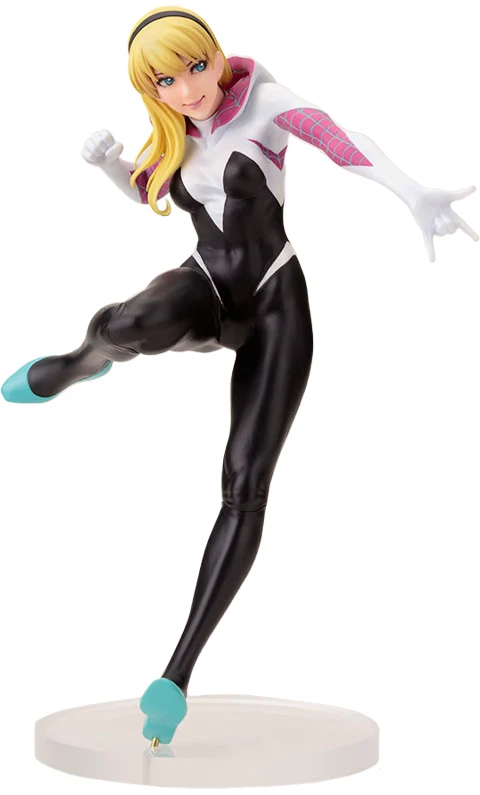 Spider-Gwen~estatua~serie Bishoujo~(paquete de renovación)~marvel~kotobukiya~sin usar, en caja Foto 3 de 4