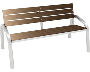 Gartenbank 150 x 75 cm WPC braun 2- Sitzer | eBay