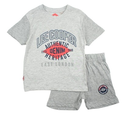 Lee Cooper Boy's Set No. 3. Gray Color. Gift For Children Aged 4 To 14.