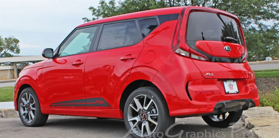 Calcomanías de puerta para Kia Soul 2020-2025 Soul Rockers carrocería baja vinilo rayas gráficas Foto 4 de 4