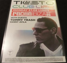 TIESTO 2012 @ PACHA CLUB - IBIZA CLUB POSTERS - TRANCE HOUSE MUSIC DJ