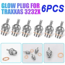 6PCS N4 Duty Long Medium Glow Plug For Traxxas 3232X 1/10 T-Maxx 2.5