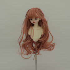1/3 1/4 1/6 Carrot Colour Long Hair Wig High Temperature Fiber For Bjd Dolls Wig