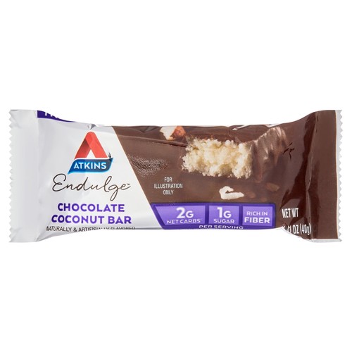 (3Pack) Atkins Endulge Treat Chocolate Coconut Bar Keto Friendly 10Ct (Value Pk) - Picture 3 of 9