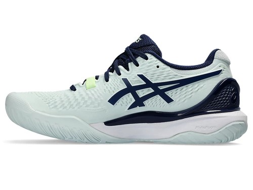 ASICS Women's Tennis Shoes GEL-RESOLUTION 9 Pale Mint/Blue Expanse 1042A208.301 - 第 10/13 張圖片