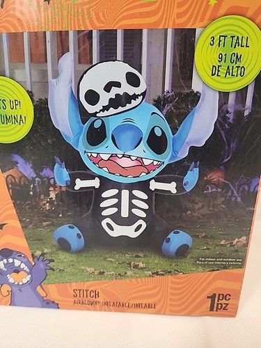 Disney Halloween 3 piedi alto punto scheletro gonfiabile interno/esterno - Foto 2 di 15