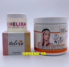 Colageno Hidrolizado Collagen Strength With Vitamin C 100% Powder + Helixa Gel