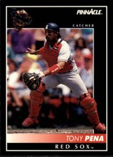 1992 Pinnacle #33 Tony Pena Boston Red Sox