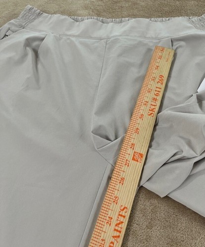 Athleta Brooklyn Heights Wide Leg Pant Beige Abalone Women 16T Tall New Defect - Picture 7 of 12