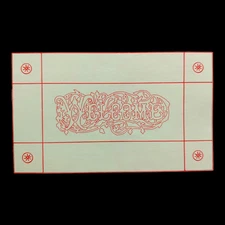 Welcome Sign Redwork Embroidery Pattern - 27x16 Wall Hanging Floral Vines Birds