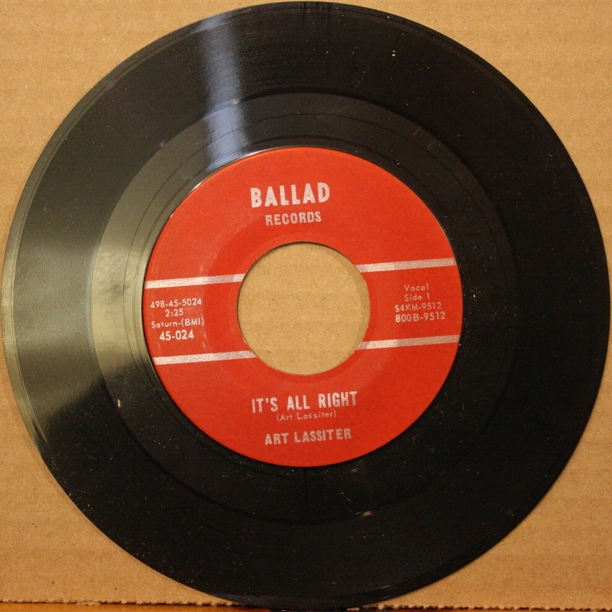 ART LASSITER *It's All Right*JUST ANOTHER DAY OF FOOL