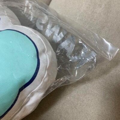 KAWS Soft Skull Cushion Pillow Blue MEDICOM TOY 2004 KAWS Soft Skull Cushion Pillow Blue MEDICOM TOY 2004