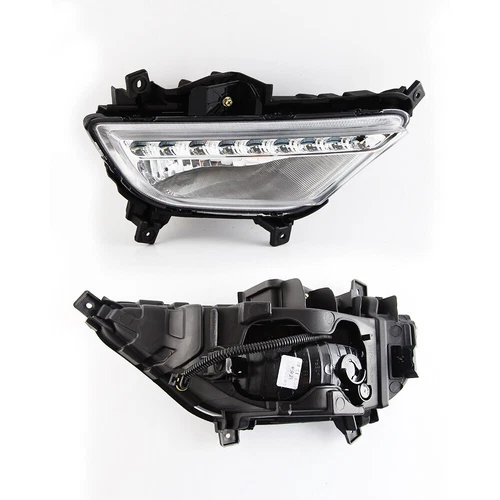 For Hyundai I20 2015-2017 Pair LED DRL Daytime Running Lights Fog Lamps Bumper - Foto 4 di 10