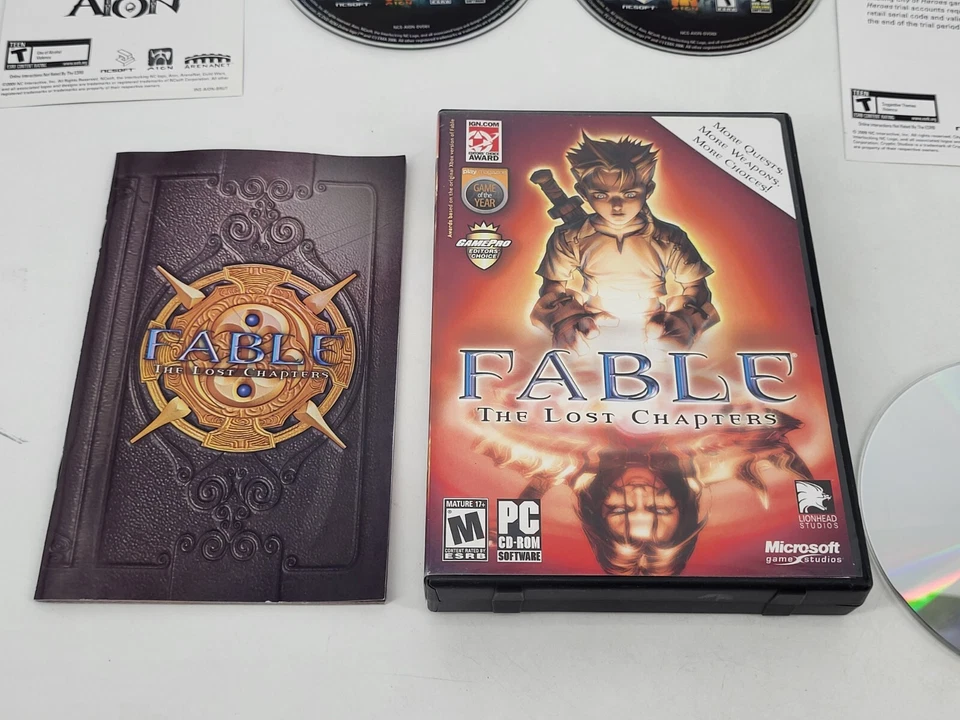 Lote 3 Juegos PC Fallout 3 y Oblivion Doble Pack Aion Fable (Falta Disco 1) Foto 4 de 4
