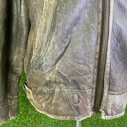 Vintage 80s 90s C&A WWII Style US Air Force Type B-3 Bomber Leather Jacket - Picture 17 of 22